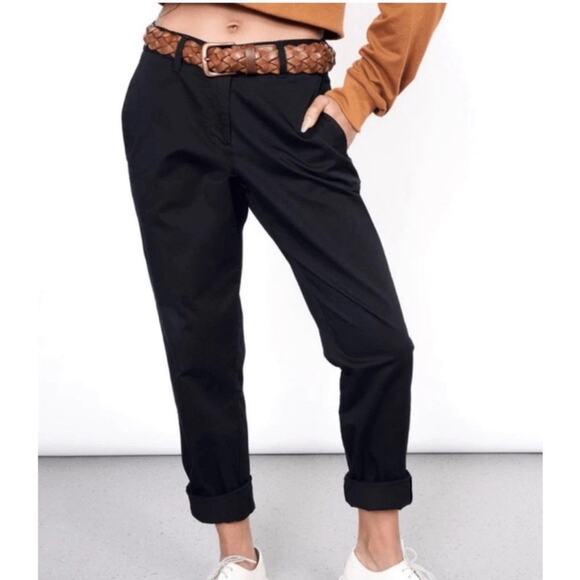 Wildfang the essential trouser black Pants Size 12 Women’s - Picture 1 of 16